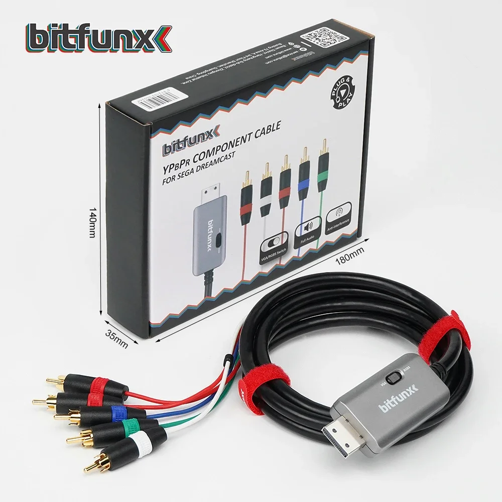 Bitfunx RGBS VGA to Ʈ   ̺  Ƽ, SEGA 帲ĳƮ  ֿܼ  DC Ӱ ȣȯ